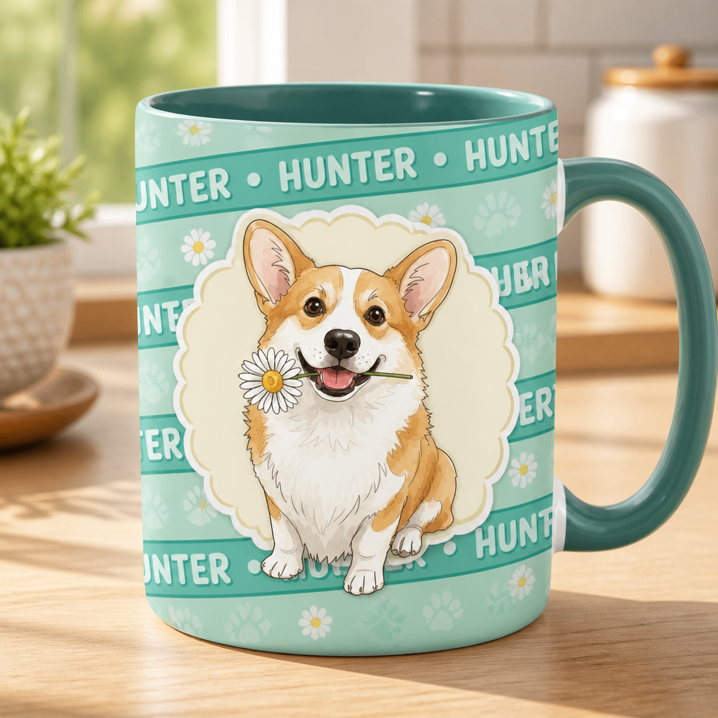 Personalized Corgi Name-Pattern Mug - Personalized Mug 69363cdd-4aec-4b91-961d-1ae437868f12.png