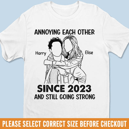 Custom Photo Unisex T-shirt, Sweatshirt - Personalized Anniversary Wedding Gifts For Husband And Wife, Him And Her - Together Just Makes Sense