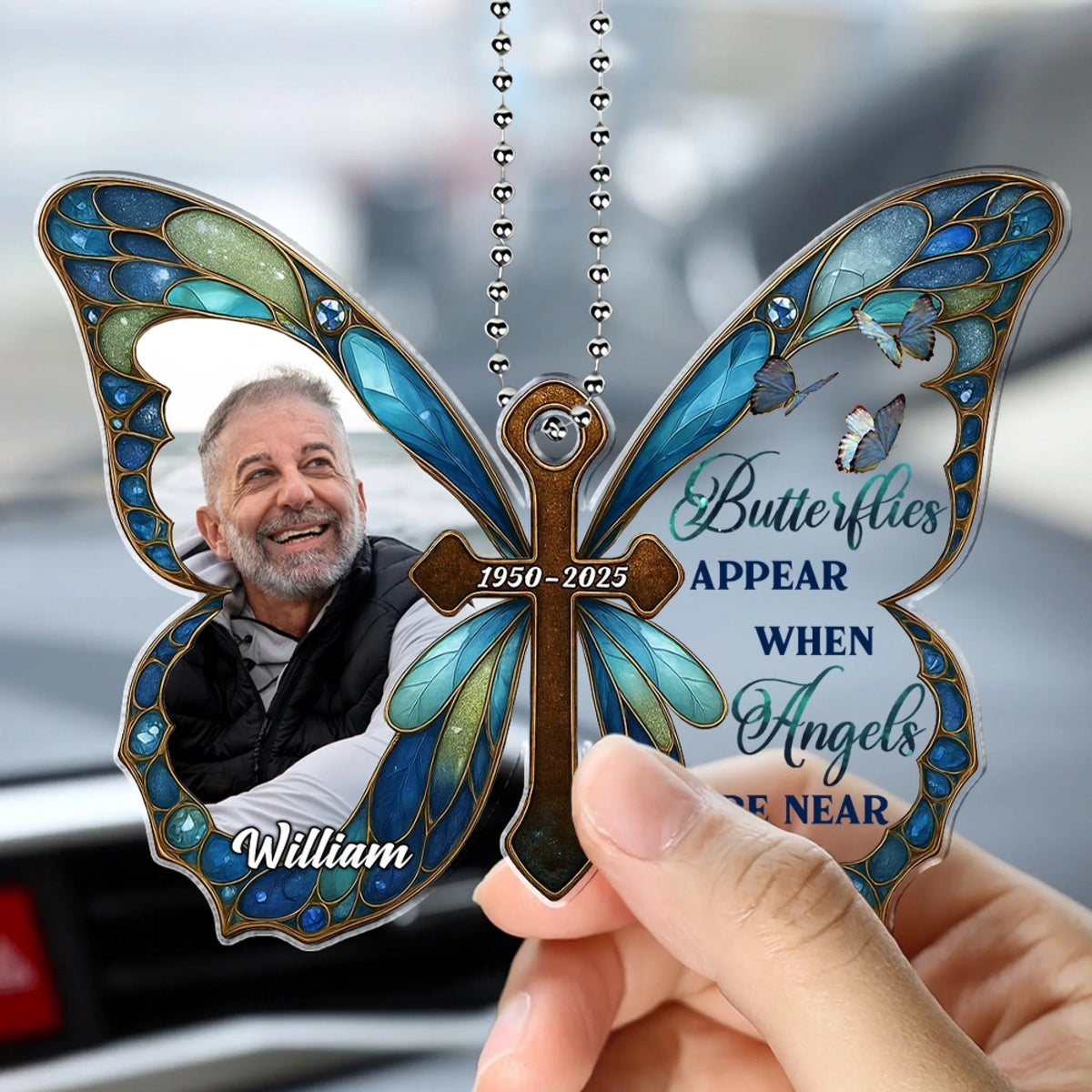 I Am Always With You - Personalized Custom Car Plastic Hanging Ornament 6951db4c99648.jpg