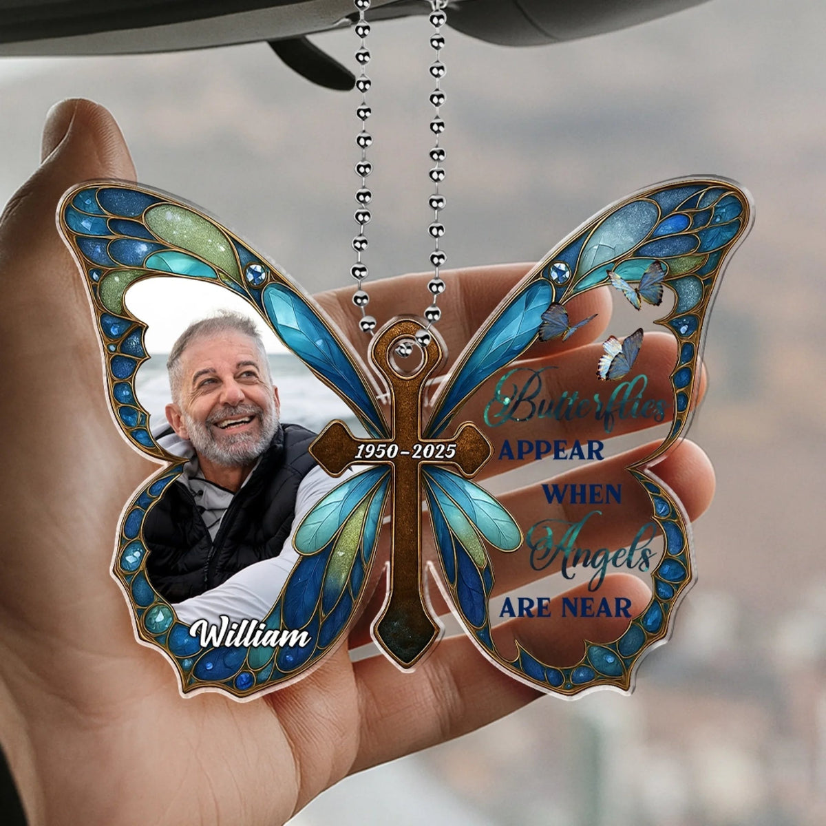 I Am Always With You - Personalized Custom Car Plastic Hanging Ornament 6951db4cef1d9.jpg