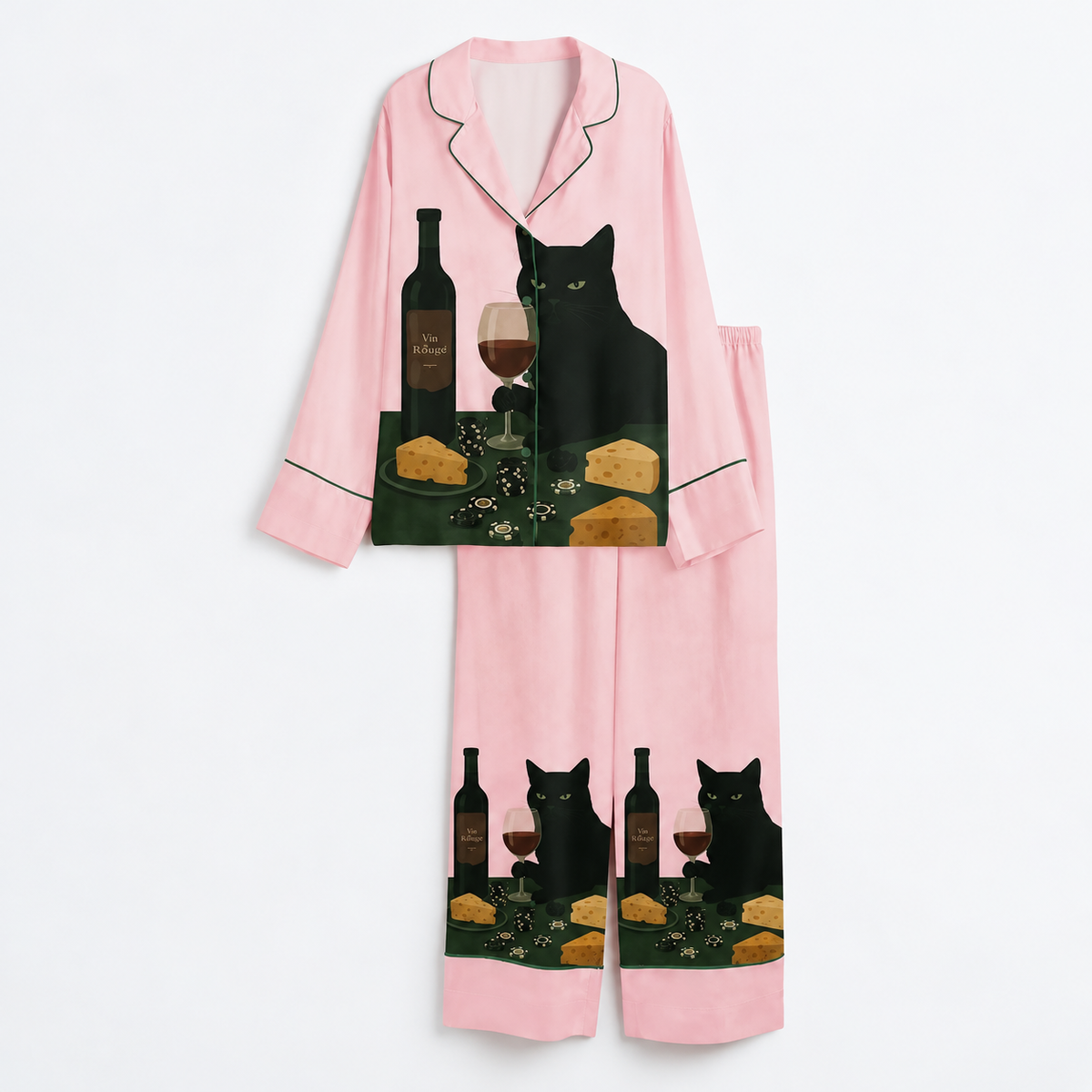 Black Cat Wine & Cheese Satin Pajama Set, Short Sleeve Button-Up Sleepwear, Funny Cat Print Loungewear, Gift for Cat Lovers 6952bc67-226b-4cf6-8287-d08518bec9d1-B-ng-h-a-ti-t-m-o-3.png
