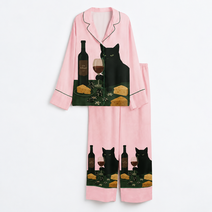 Black Cat Wine & Cheese Satin Pajama Set, Short Sleeve Button-Up Sleepwear, Funny Cat Print Loungewear, Gift for Cat Lovers 6952bc67-226b-4cf6-8287-d08518bec9d1-B-ng-h-a-ti-t-m-o-3.png