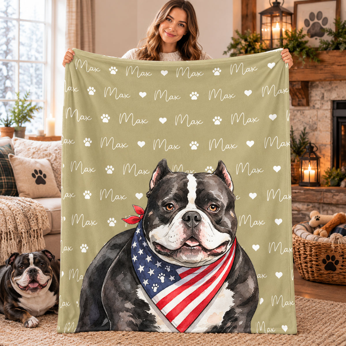 250 Years Of Freedom Funny Custom Dog Photo Portrait Gifts - Personalized Blanket 695b1ad9-5667-4276-af75-10506bdb9f97-Banner-1.jpg