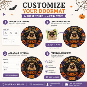 Halloween Pet Photo Round Doormat – Upload Your Pet - Personalized Doormat 6961b5da-9e3c-4ed3-a76b-276951c56b7a.jpg