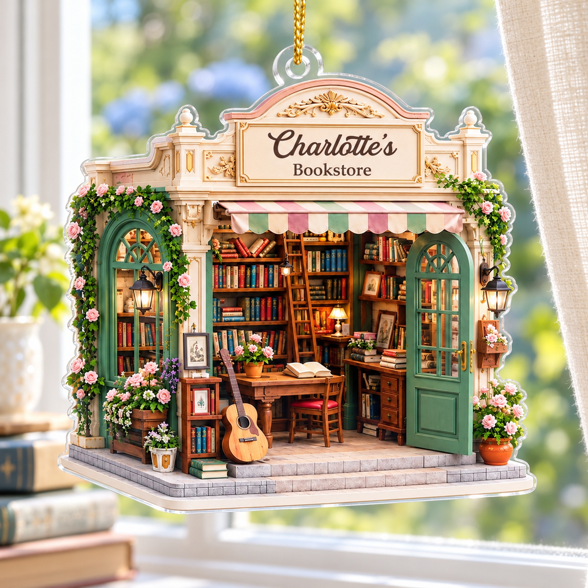 Custom Acrylic Ornament - Personalized Christmas Bookish Gifts For Book Lovers, Bookworms, Readers - My Bookshop 6963f1db-a019-484f-ba48-9e8bf7cce609-banner-1.png