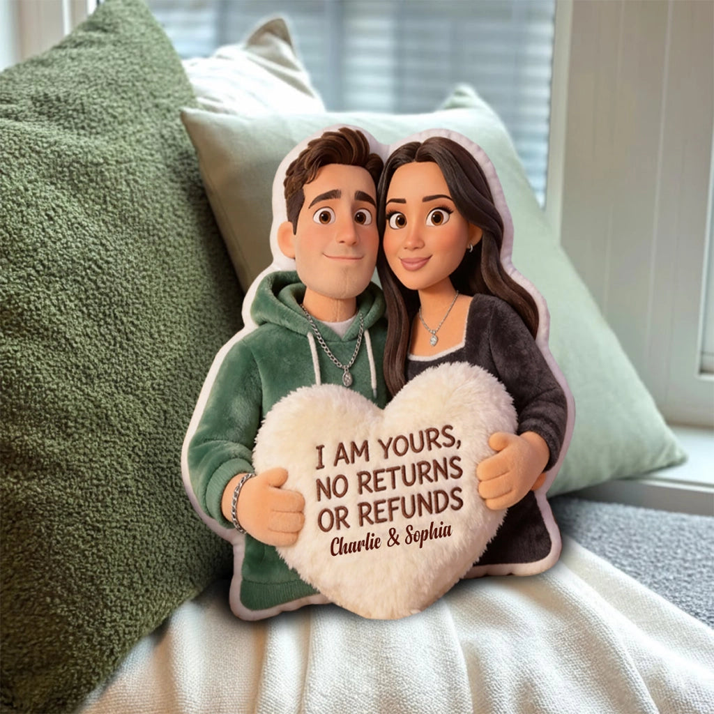 I Am Yours - Personalized Heart Pillow
