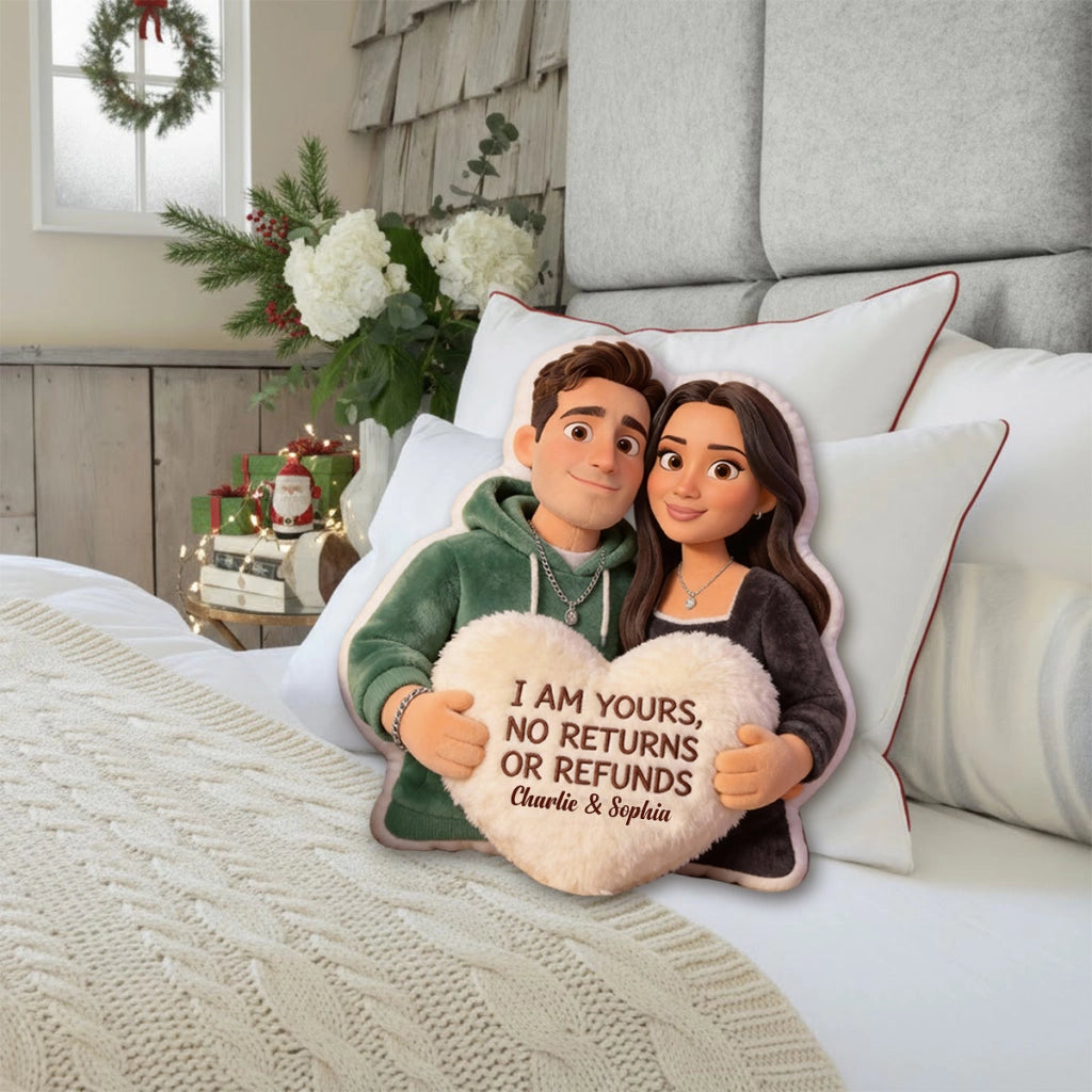 I Am Yours - Personalized Heart Pillow