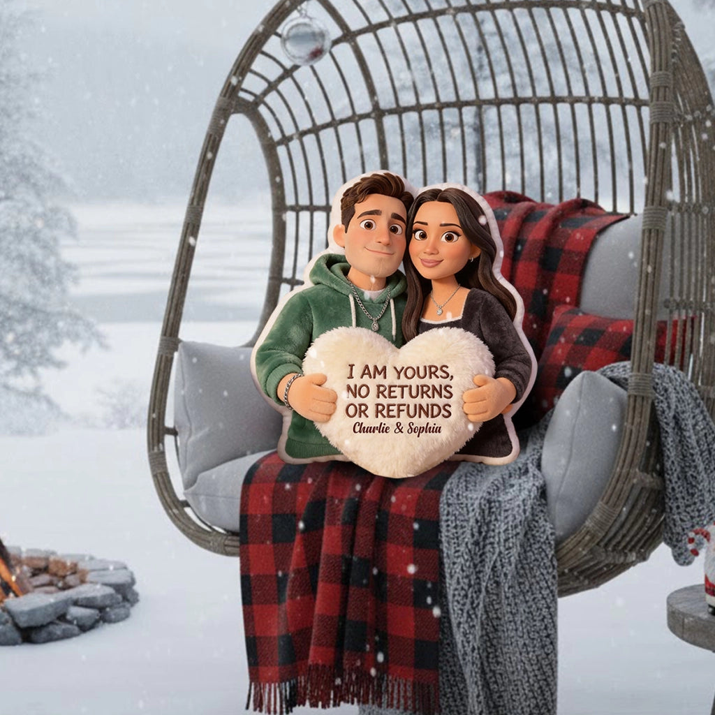 I Am Yours - Personalized Heart Pillow
