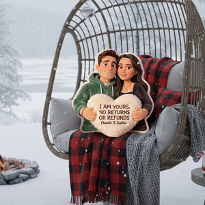 I Am Yours - Personalized Heart Pillow