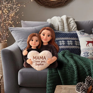 Mama I Love You - Personalized Photo Pillow