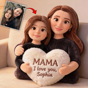 Mama I Love You - Personalized Photo Pillow