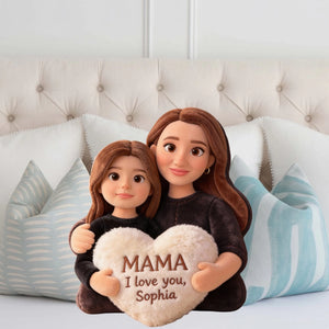 Mama I Love You - Personalized Photo Pillow