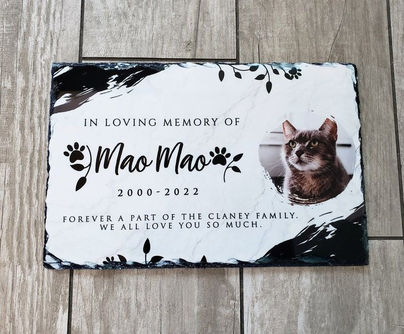 Pet Memorial Gift, Pet Memorial Stone, Personalized, Pet Loss Gift, Garden Memorial Stone, Pet Grave Marker, Granite Stone