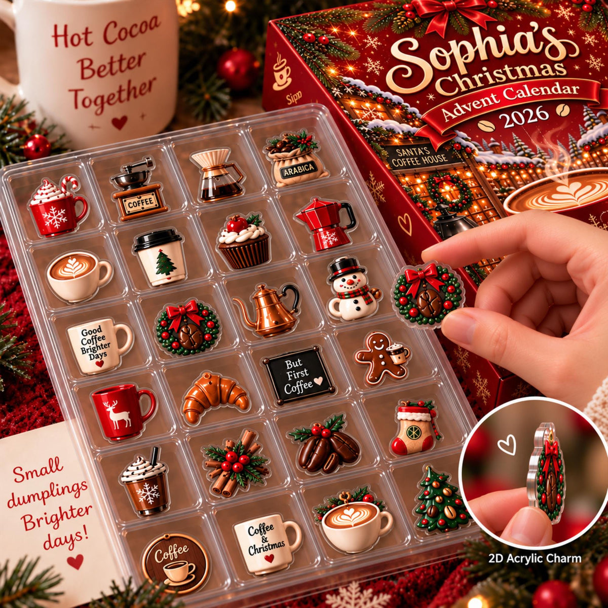 Personalized Coffee Advent Calendar, Custom Name, 24 Acrylic Coffee Charms, Christmas Countdown 2026 697ef997-499a-4c93-bff4-07125cb68cab-il_fullxfull.8604631383_ices.jpg