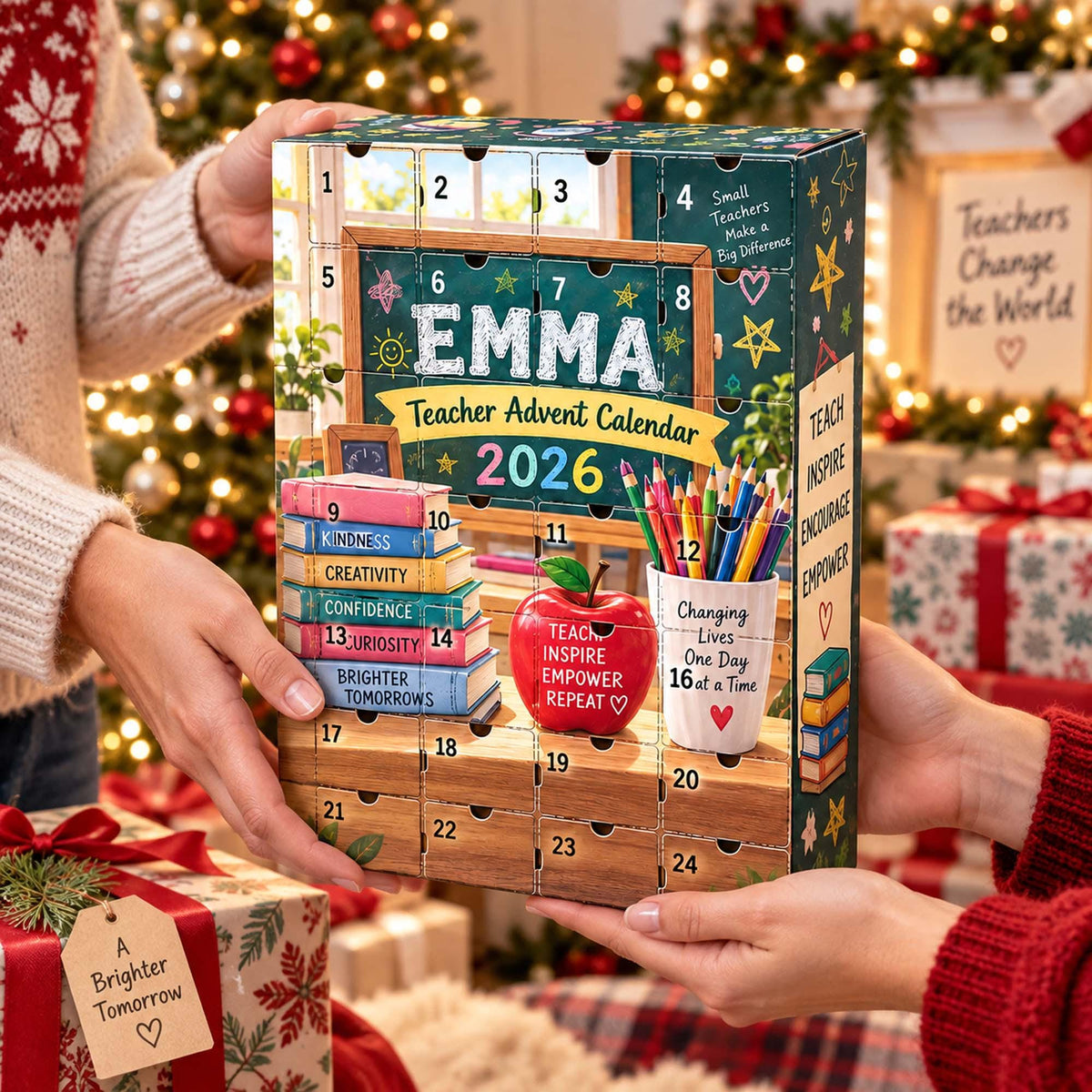 Personalized Teacher Advent Calendar 2026, Custom Teacher Blind Box, 24 Day Christmas Countdown with Teacher Tokens, Xmas Countdown Gifts 6984420c-cfbe-420e-8770-8df45493bdf3-il_fullxfull.8612649741_jbay.jpg