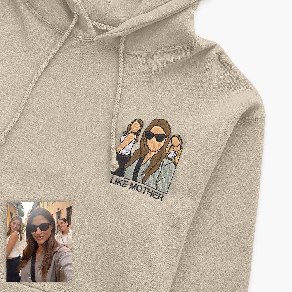 Personalized embroidered custom your own photo shirt - Handmade shirt