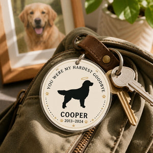 Pet Memorial Acrylic Keychain – You Were My Hardest Goodbye (Name + Years) - Personalized Acrylic Keychain 69b0e30d-3d4e-48e7-9ef9-5d32447bfe3f.jpg