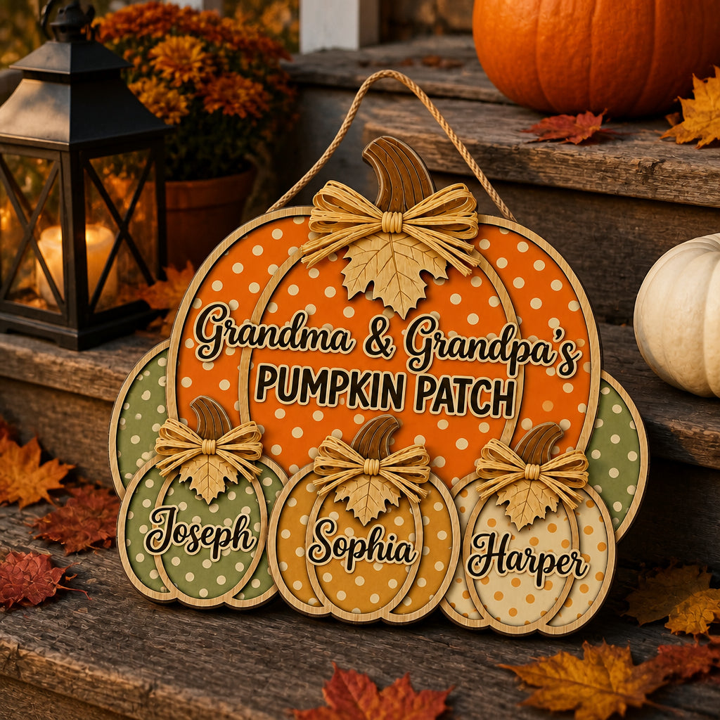 Grandparents Pumpkin Patch Custom Wood/Acrylic Door Sign - Personalized Wood Acrylic Sign 69df52c7-6d32-41b3-bd60-3587a7d1c6b9.jpg