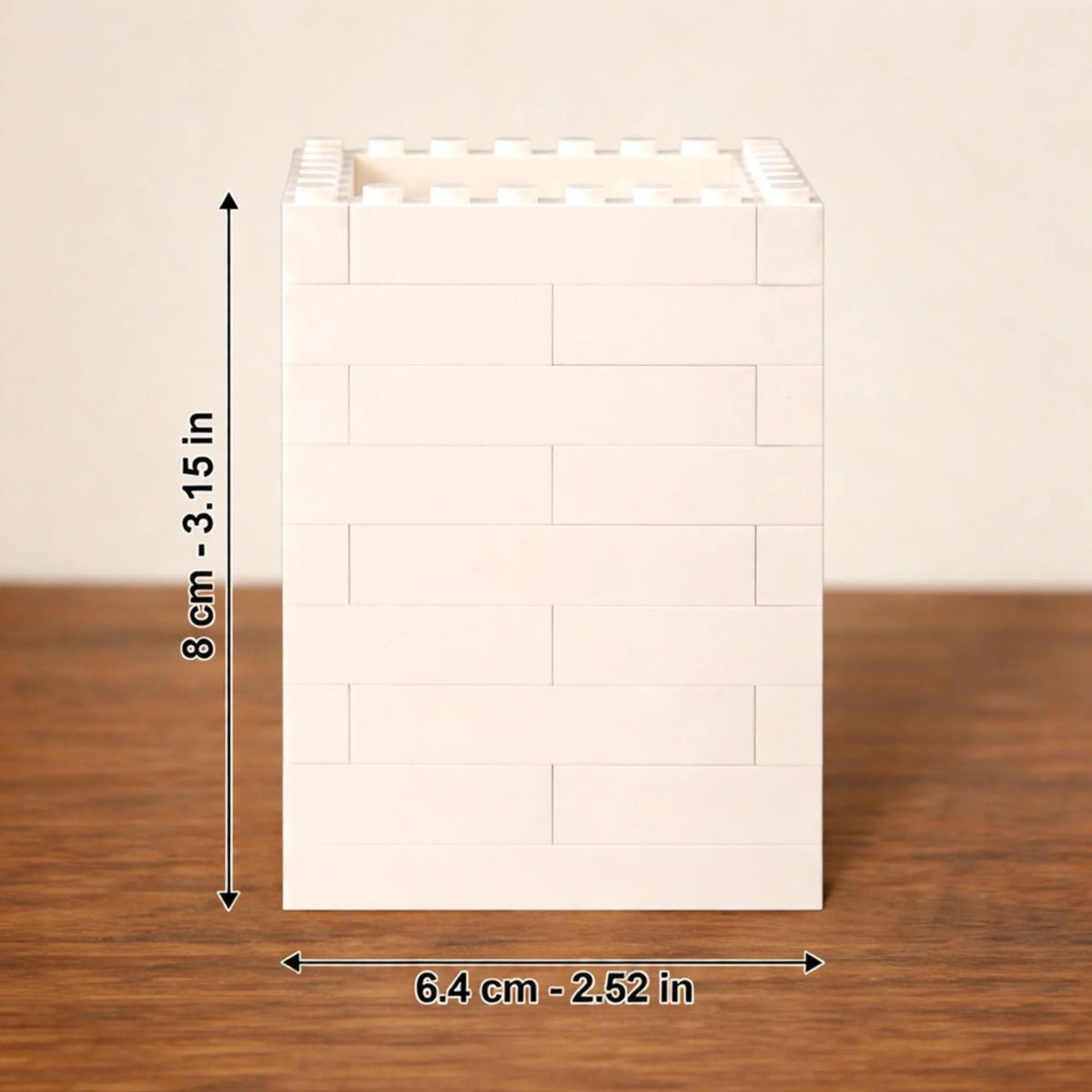 Custom Photo Brick-Style Pen Holder - Personalized Father's Day Birthday Gifts For Dad, Grandpa - Dad Always Shows The Way