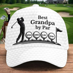 Custom Hat, All Over Print Classic Cap - Personalized Birthday Golf Gifts For Dad, Grandpa - Golf Days With Dad