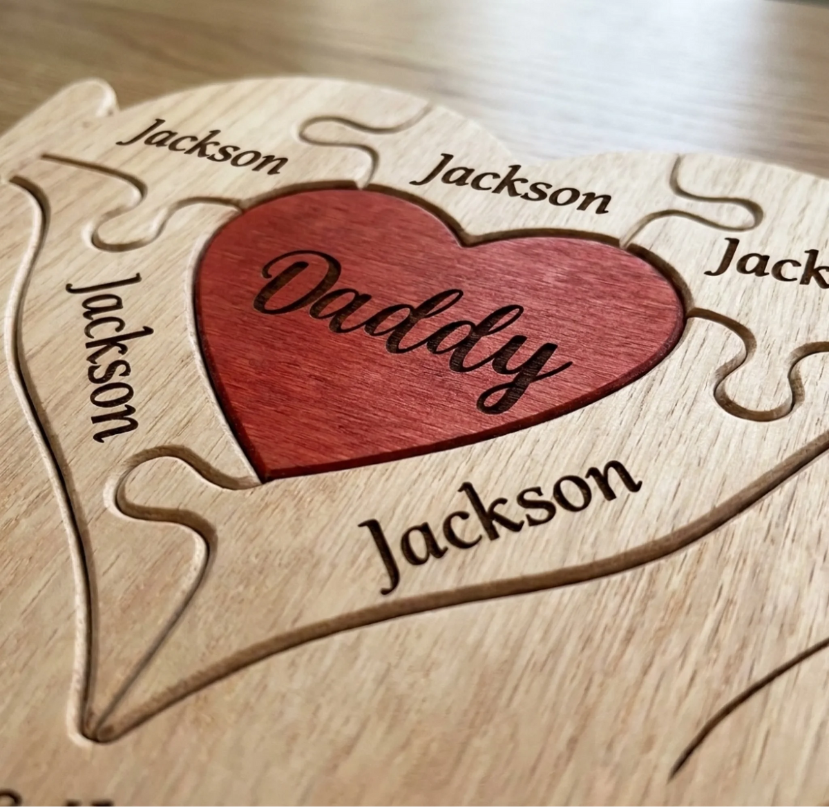 You Are The Piece - Custom Shaped Wooden Art Puzzle For Mom, Dad, Grandma, Grandpa