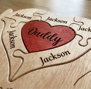 You Are The Piece - Custom Shaped Wooden Art Puzzle For Mom, Dad, Grandma, Grandpa