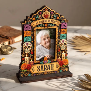 Personalized Día de los Muertos Memorial Photo Frame, Custom Ofrenda Altar Shrine Wooden Frame, Sugar Skull Remembrance Gift, Altar Keepsake 69fb6e92-8627-4c61-a221-79d2e49629cf-GFTGFGGGFF-4-.webp