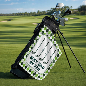 Golf More Worry Less - Custom Golf Towel - Personalized Father's Day Birthday Golf Gifts For Dad, Grandpa