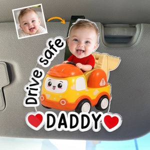 Carry My Heart With You - Custom Photo Acrylic Car Visor Clip