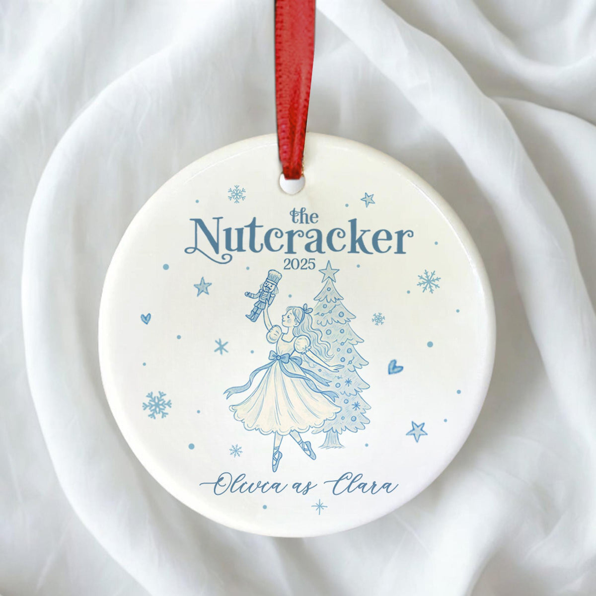 Nutcracker Ornament, Nutcracker Ornament, Personalized The Nutcracker Ballet Dancer Keepsake Ornament, Ballet Gift for Dancer