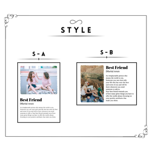 Personalised Best Friend, Customized Acrylic Bestie Freestanding Plaque with Any Photo, Birthday Gift For Her, Bestie Gift