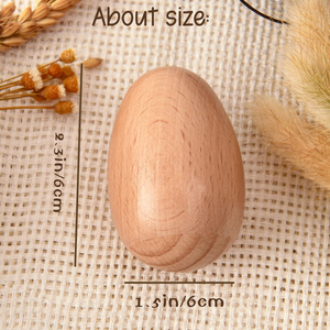 Personalized Wooden Easter Egg, Musical Wooden Easter Egg Shakers, Custom Easter Gift, Baby First Easter