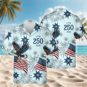 USA 250 Anniversary Eagle 1776-2026 Hawaii Shirt