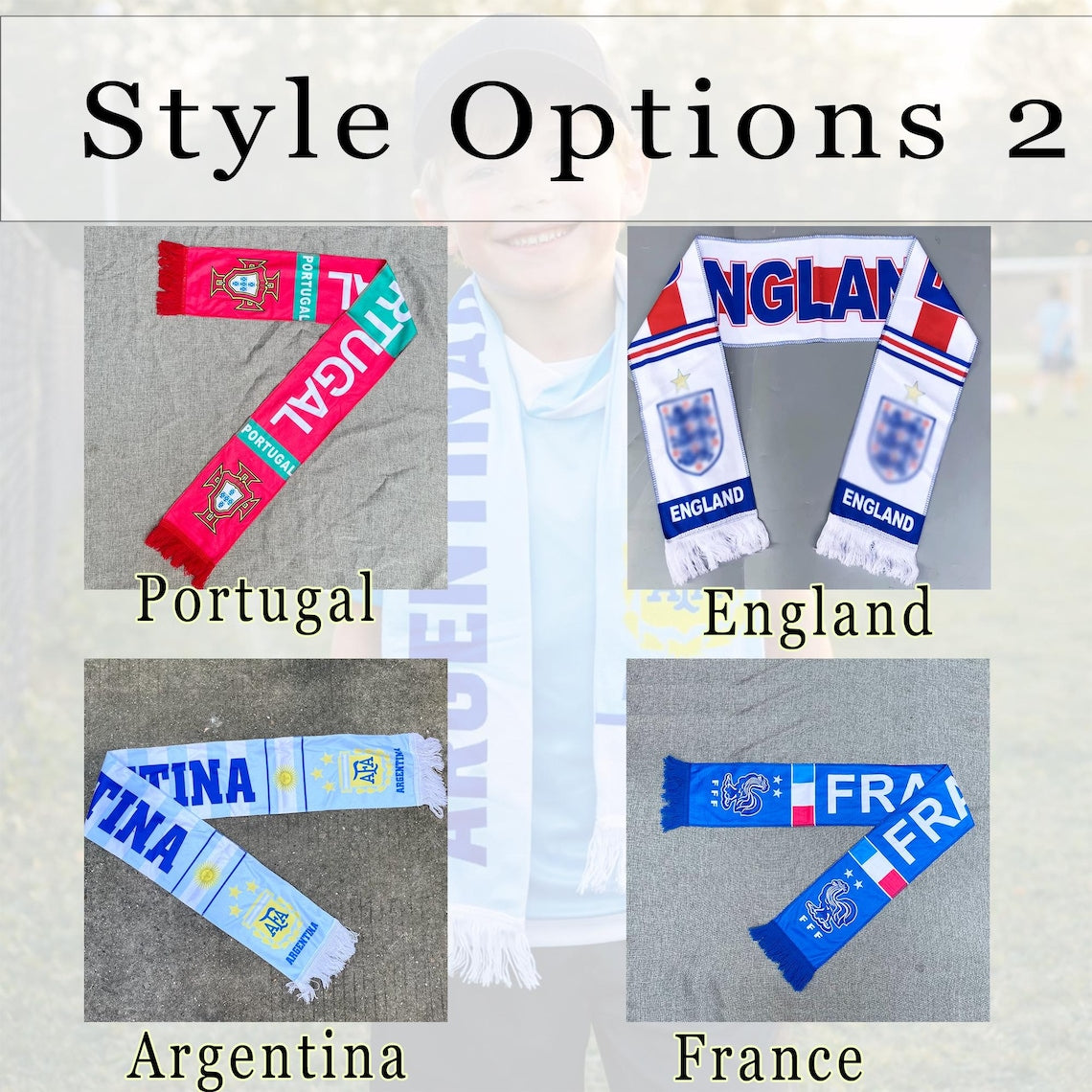 Custom USA Football World Cup Scarf, Football Fan Souvenir, 2026 Soccer Accessory