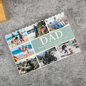 Personalized Photo Puzzle Blocks, Gift for Daddy, Custom Father's Day Gift, Adult DIY Building Set, Family Memory Wall Art