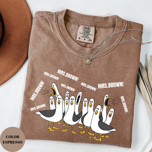 Comfort Colors Custom Seagulls Teacher Shirt, Funny Teacher Tee, Teacher Appreciation Gift, Funny Personalized Teacher T-shirt