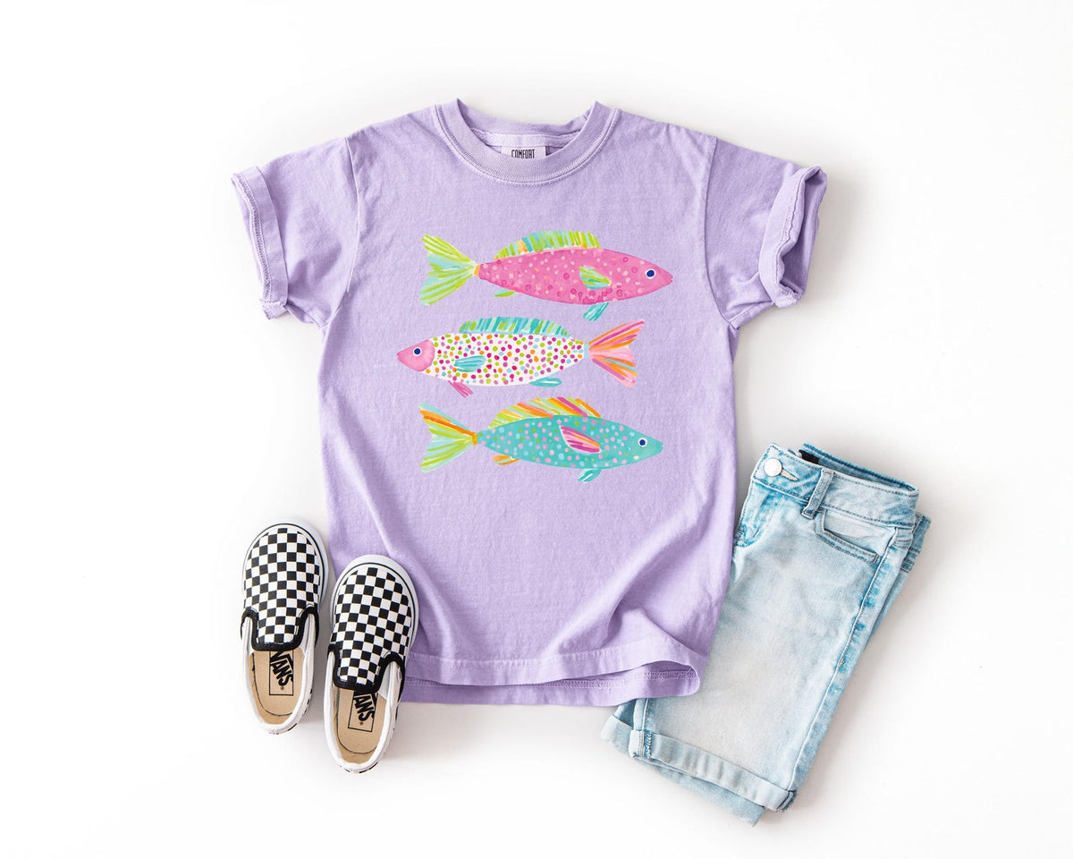 Trout Fishing Kiss My Bass Comfort Colors Shirt, Gift for Women Who Fish, Beach Vacation Shirt, Mothers Day Fishing Gift, Fish Lady Tees
