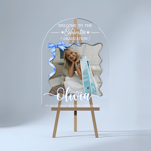 Wildflower Bow 2026 - Personalized Acrylic Welcome Sign