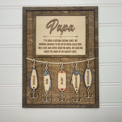 Fishing Dad Gift, Fisherman Gifts, Fishing Grandpa Gift, Father's Day Gift for Dad, Father's Day Personalized gift, Fishing Lures for Dad