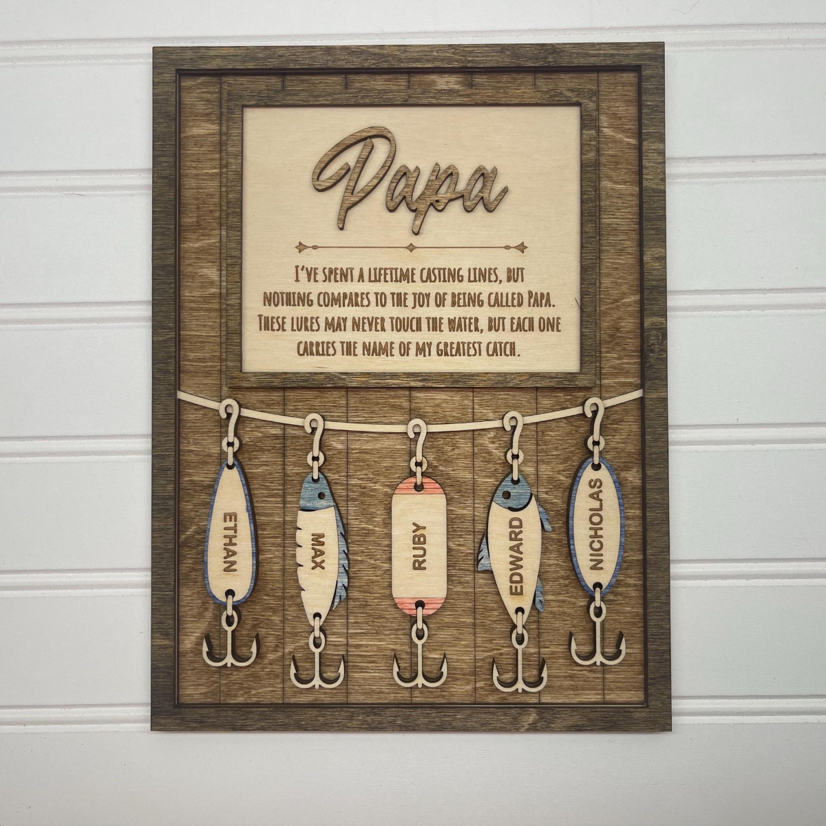 Fishing Dad Gift, Fisherman Gifts, Fishing Grandpa Gift, Father's Day Gift for Dad, Father's Day Personalized gift, Fishing Lures for Dad