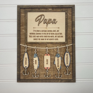 Fishing Dad Gift, Fisherman Gifts, Fishing Grandpa Gift, Father's Day Gift for Dad, Father's Day Personalized gift, Fishing Lures for Dad