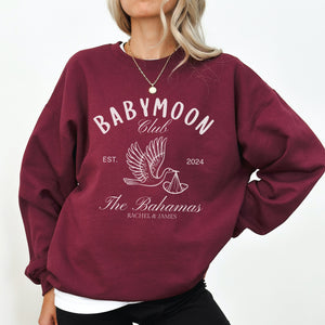 Babymoon Shirt Custom Babymoon Vacation, Maternity Baby Reveal Shirt, Beach Pregnancy Announcement Shirt, Personalized Nautical Baby Shower Tee