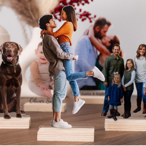 Custom Photo Statuette, Photo Gifts, Birthday Gifts, Anniversary Gift for Him, Her, Personalized Acrylic Photo Cutouts, Portrait Gift