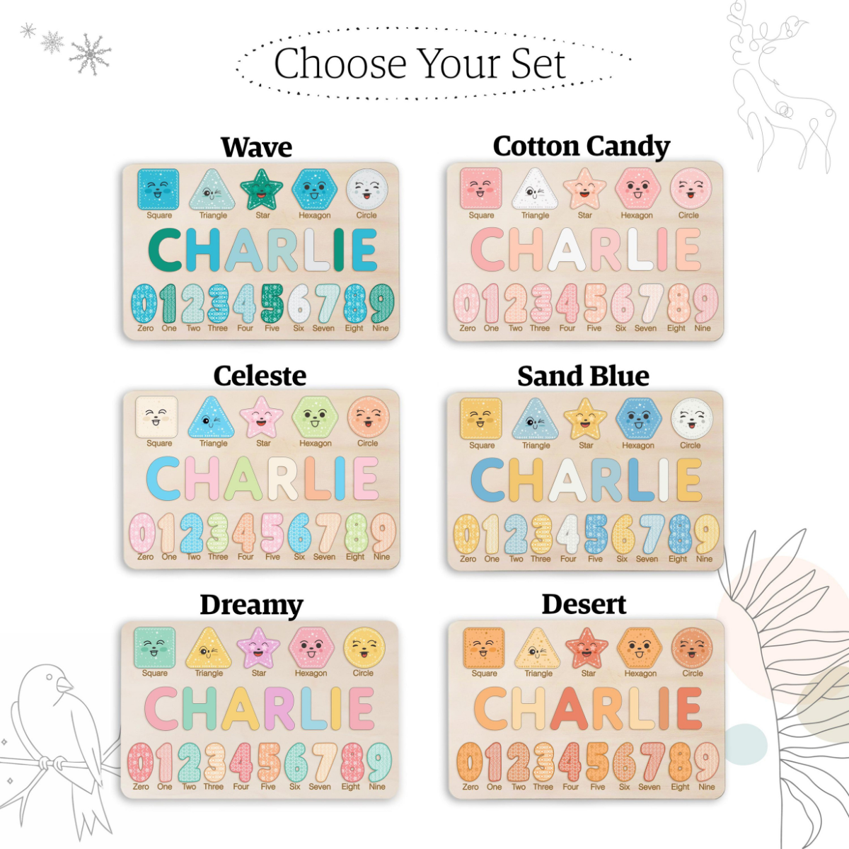 Wooden Busy Board Puzzle, Personalized Name Puzzle Toy, Baby Girl Gift, Nursery Decor, First Easter Gift, Custom Gift, One Year Old Gift