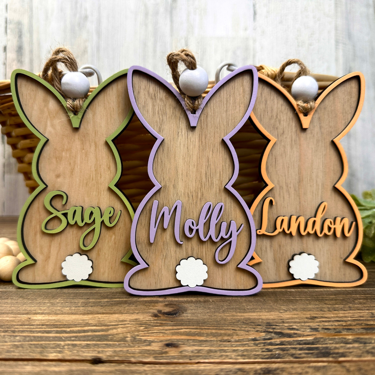 Custom 3D Easter Tag, Custom Easter Basket Tag, Personalized Easter Tag, Easter Bunny Name Tag, Easter Place Card, Spring Name Tag, Easter