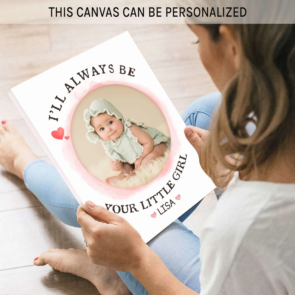 Mom's Little Girl - Personalized Canvas - Mother's Day Gift For Mom
