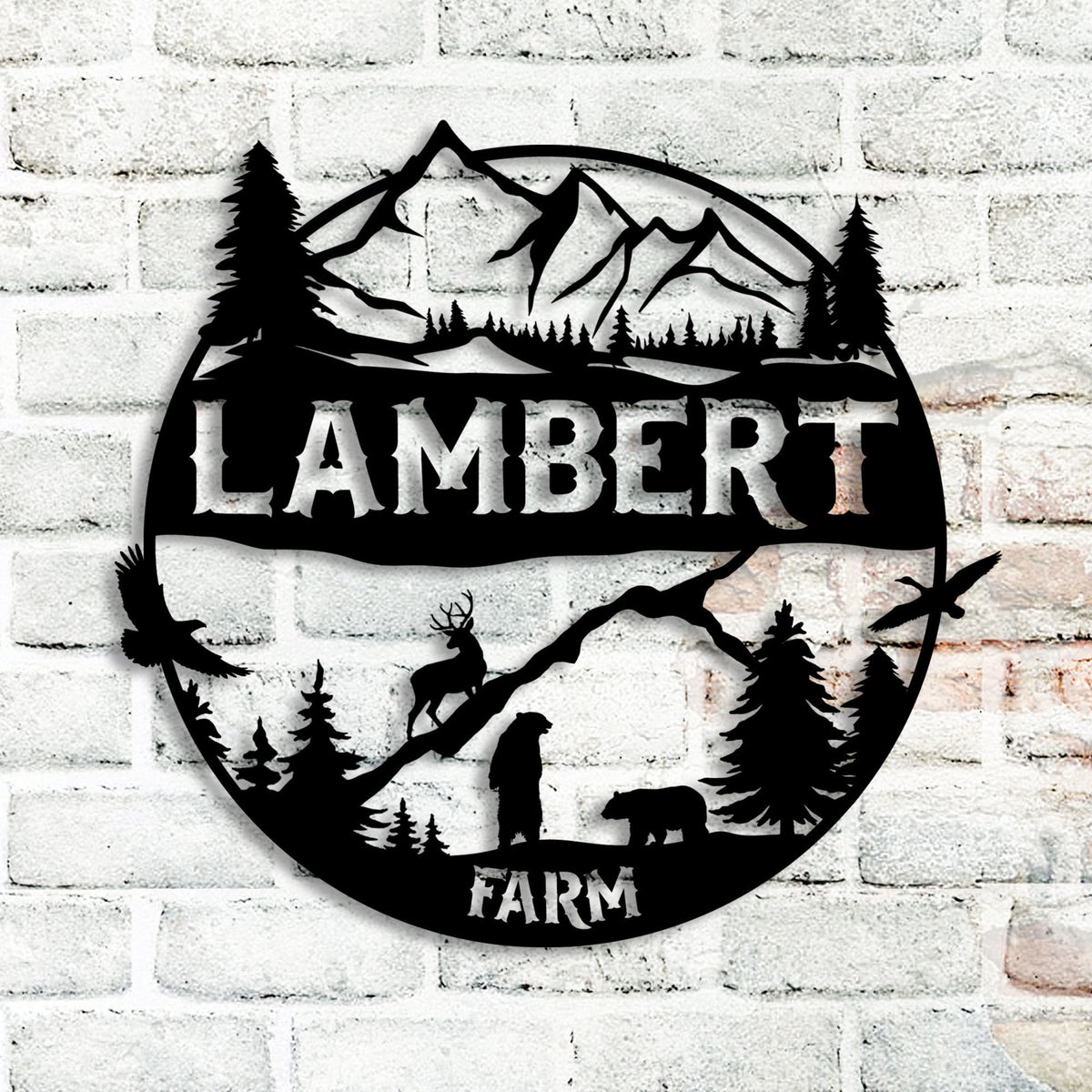 Personalized Ranch Metal Sign, Custom Metal Farmhouse Sign, , Outdoor Custom Wall Art, Unique Family Gift, Costom Metal Sign, Porch Wall Art