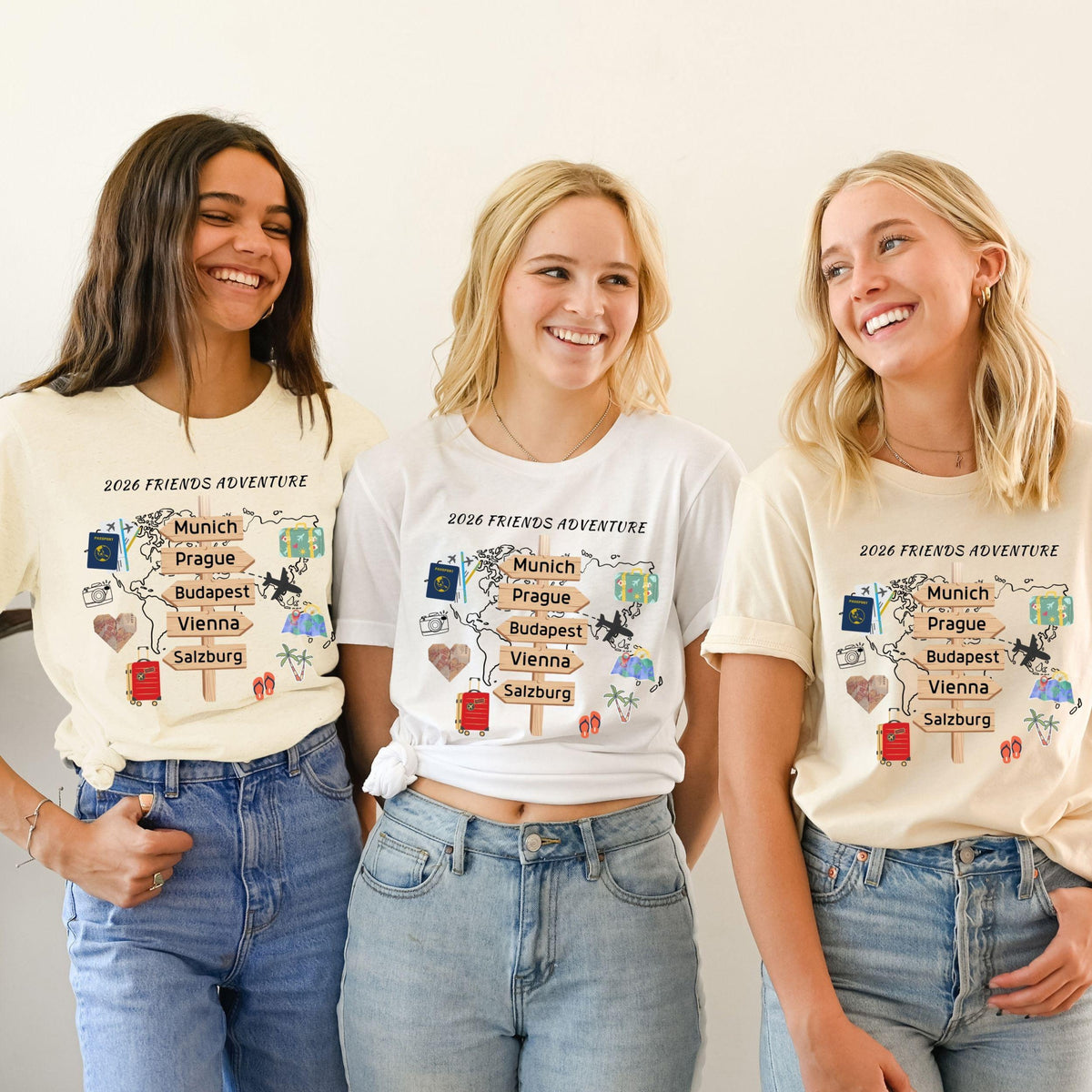 Personalized Travel Adventures Shirt, Custom Traveling Destination Tee, 2026 Travel Memories, Travel Lover Gift, Family Vacation T-Shirt