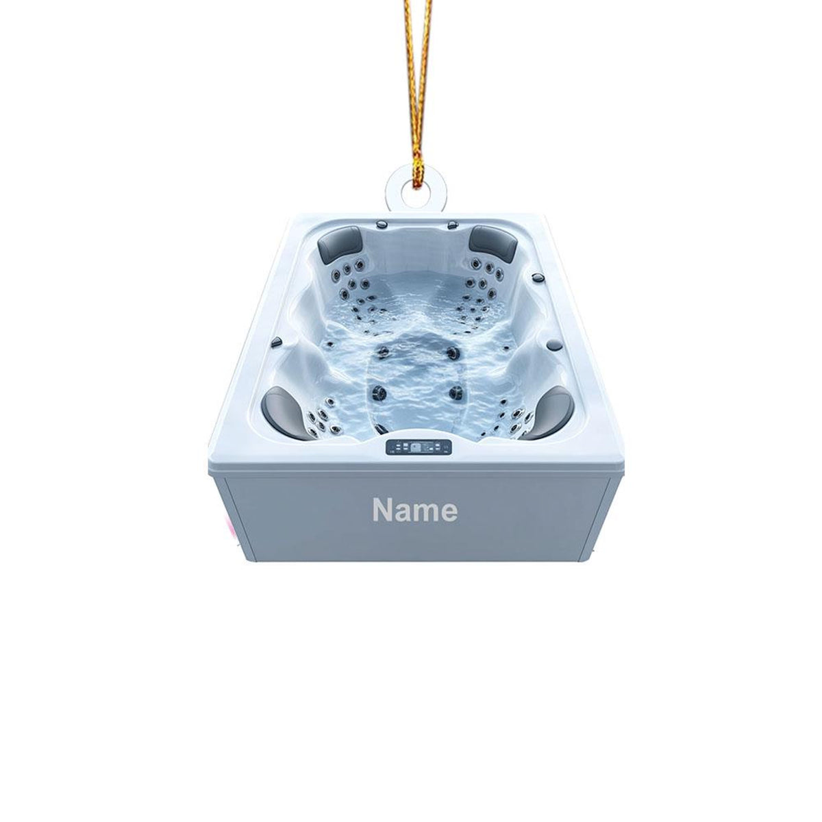 Personalized Whirlpool Bathtub Ornament, Hot Bathtub Spa Christmas Ornament, Hot Tub Sauna Ornament, Tub Swimming Pool Ornament