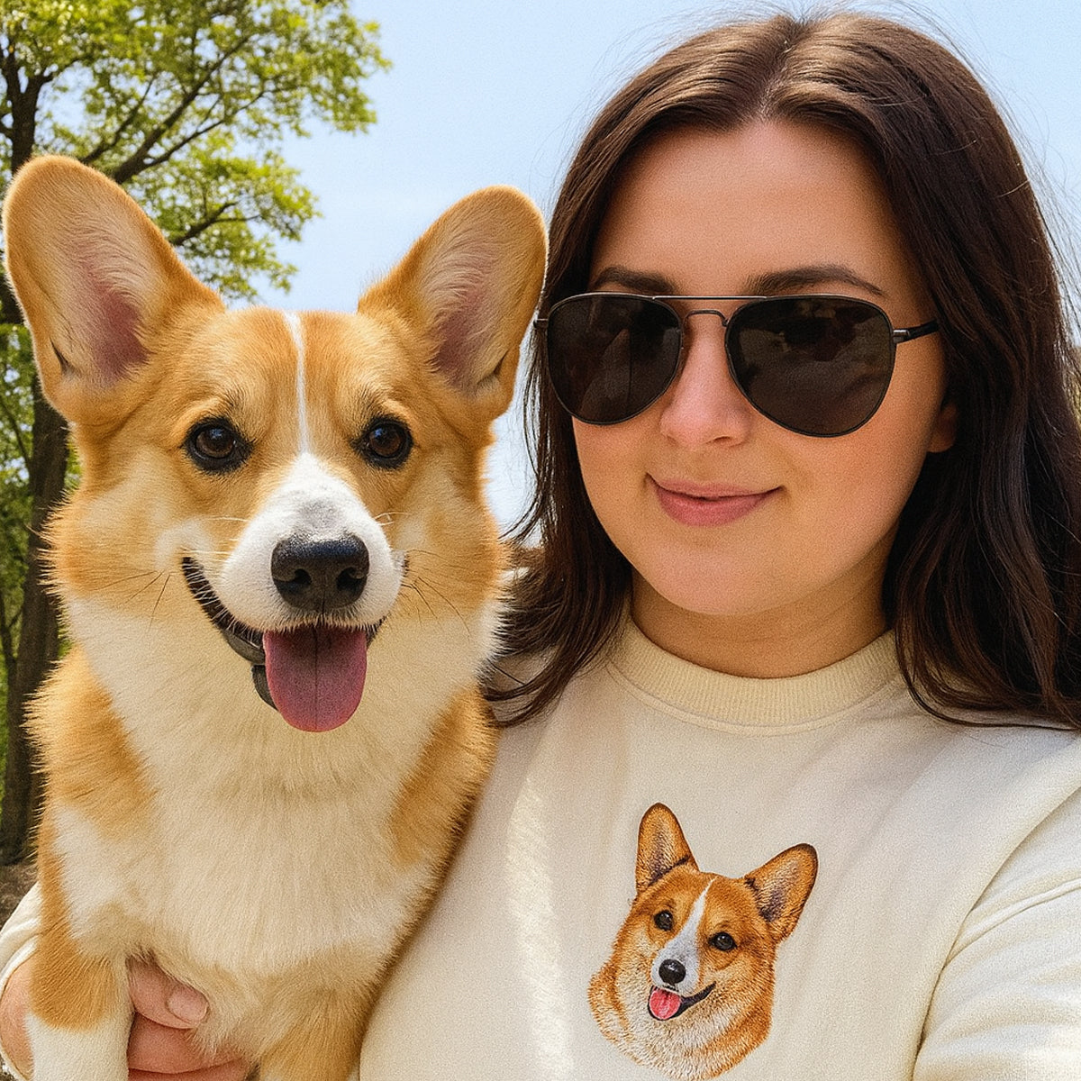 Embroidered Pet Sweatshirt for Women,Custom Dog Face Embroidered Sweatshirt,Custom Pet Hoodie,Gift for Pet Lovers,Personalized Gift For Mom 6_437a7735-4c21-4724-a347-0ef4fa54c3c6.jpg